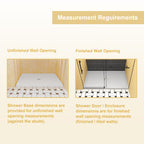32" x 48" Shower Base Shower Pan