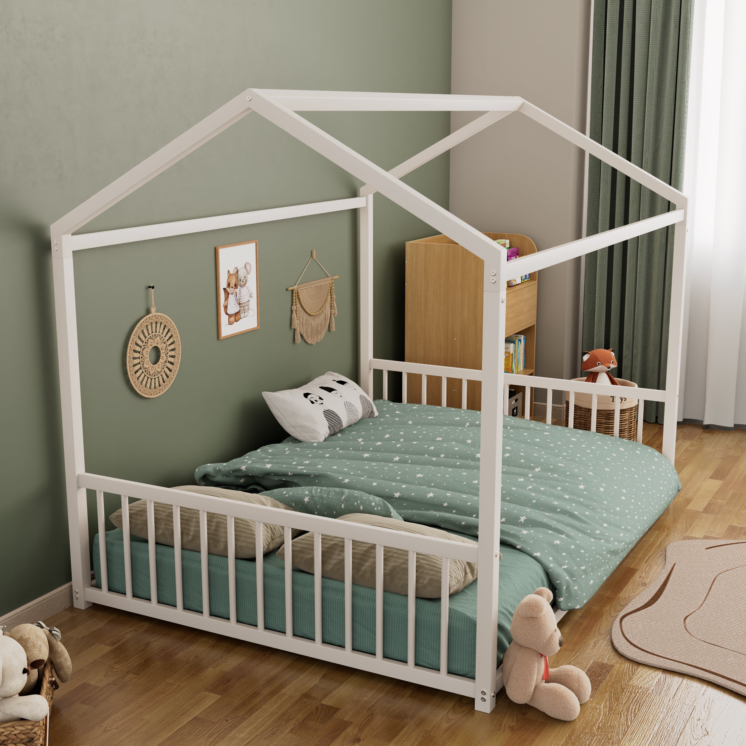 Full Size Montessori Style Metal Floor Bed Frame