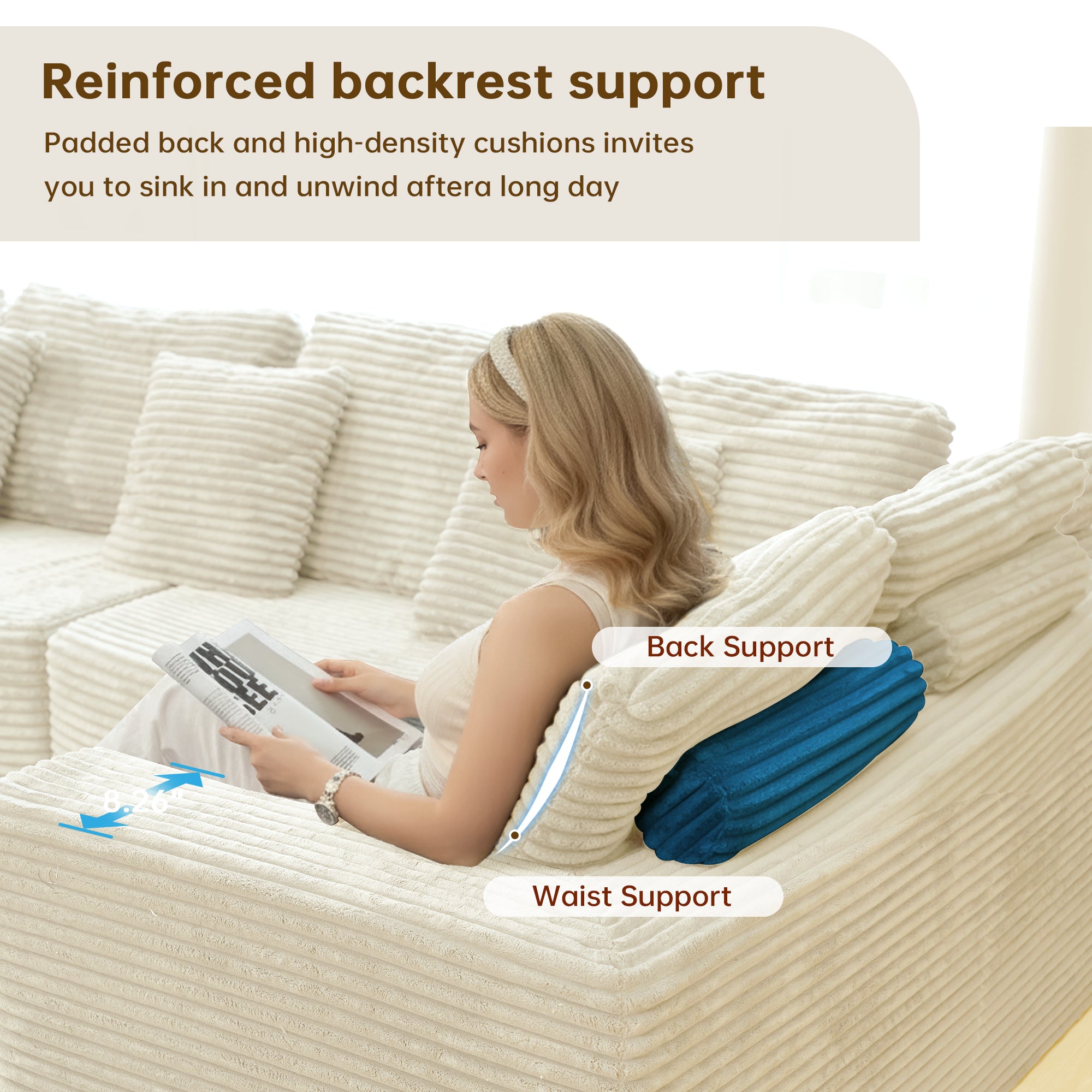 Premium Modern Minimalist Sofa