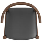 Leon Mid-Century Modern Leather Dining Chair (Set of 2)