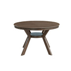 47.24'' Round Rubber Wood Dining Table for 4-6