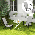 Outsunny Folding Patio Chairs Set of 2