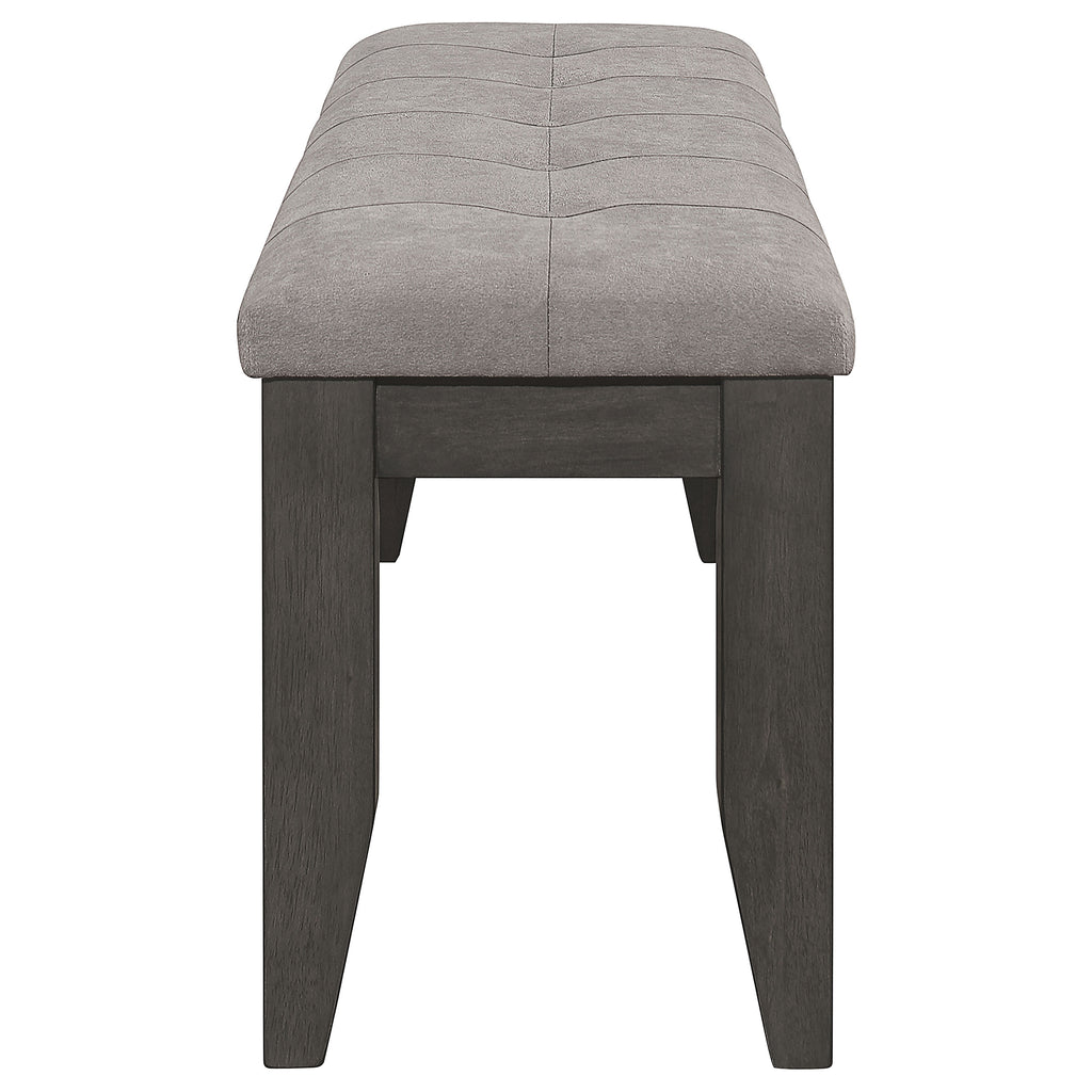 Erskin Dark Upholstered Dining Bench