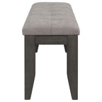 Erskin Dark Upholstered Dining Bench