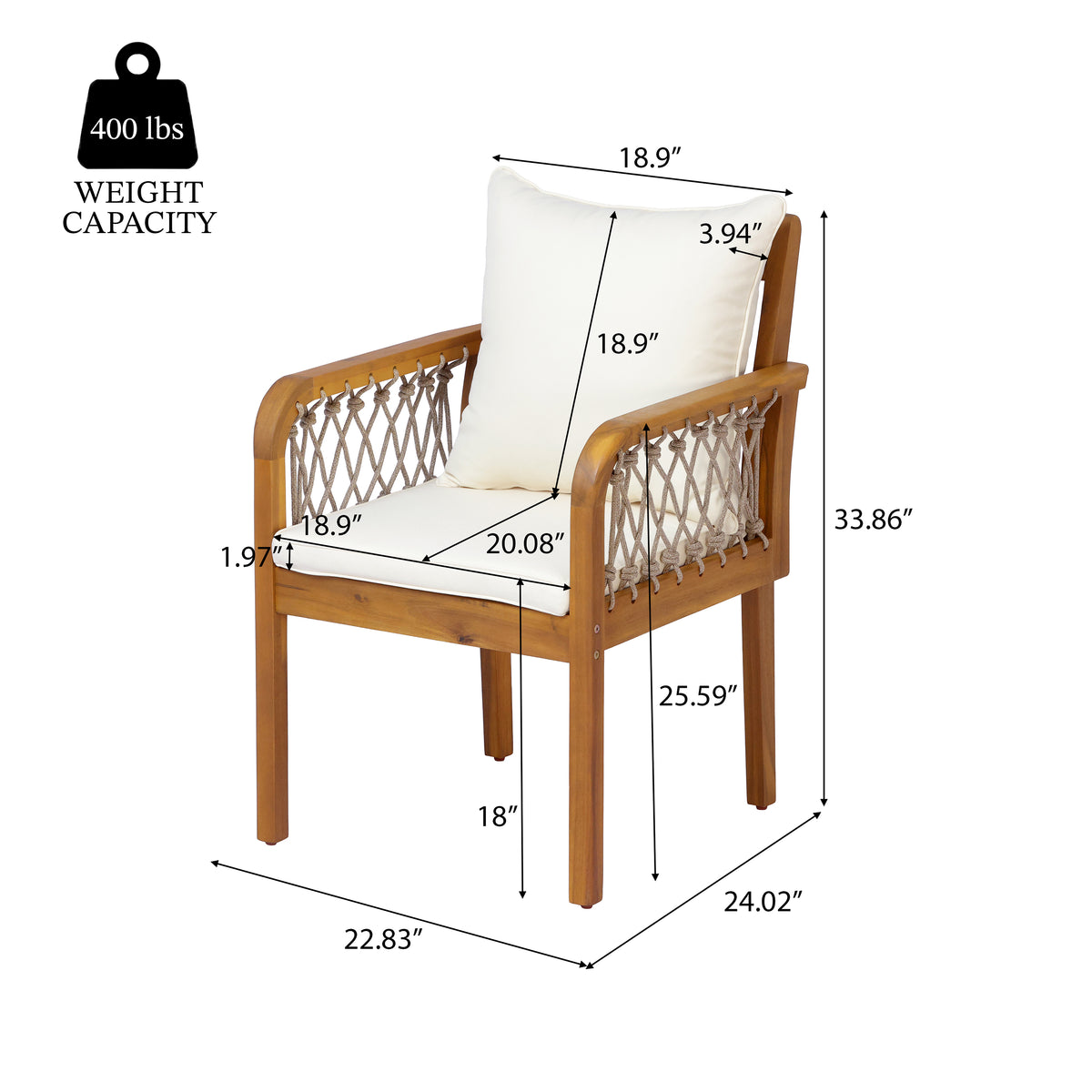 7-Piece Outdoor Acacia Wood Dining Set