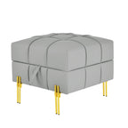 22 Inch Anti-Scratch Leather Storage Ottoman