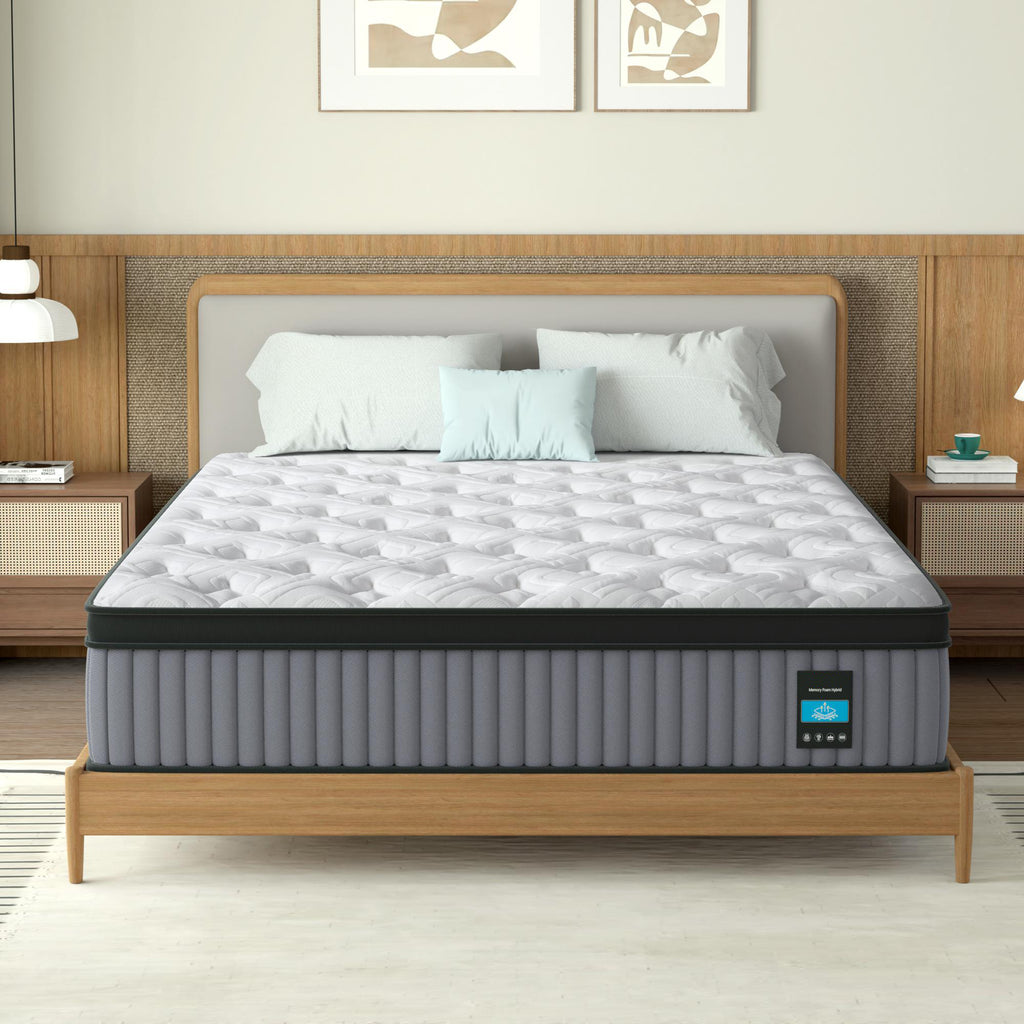 14 Inch Hybrid Mattress King – Memory Foam & Pocket Spring Bed