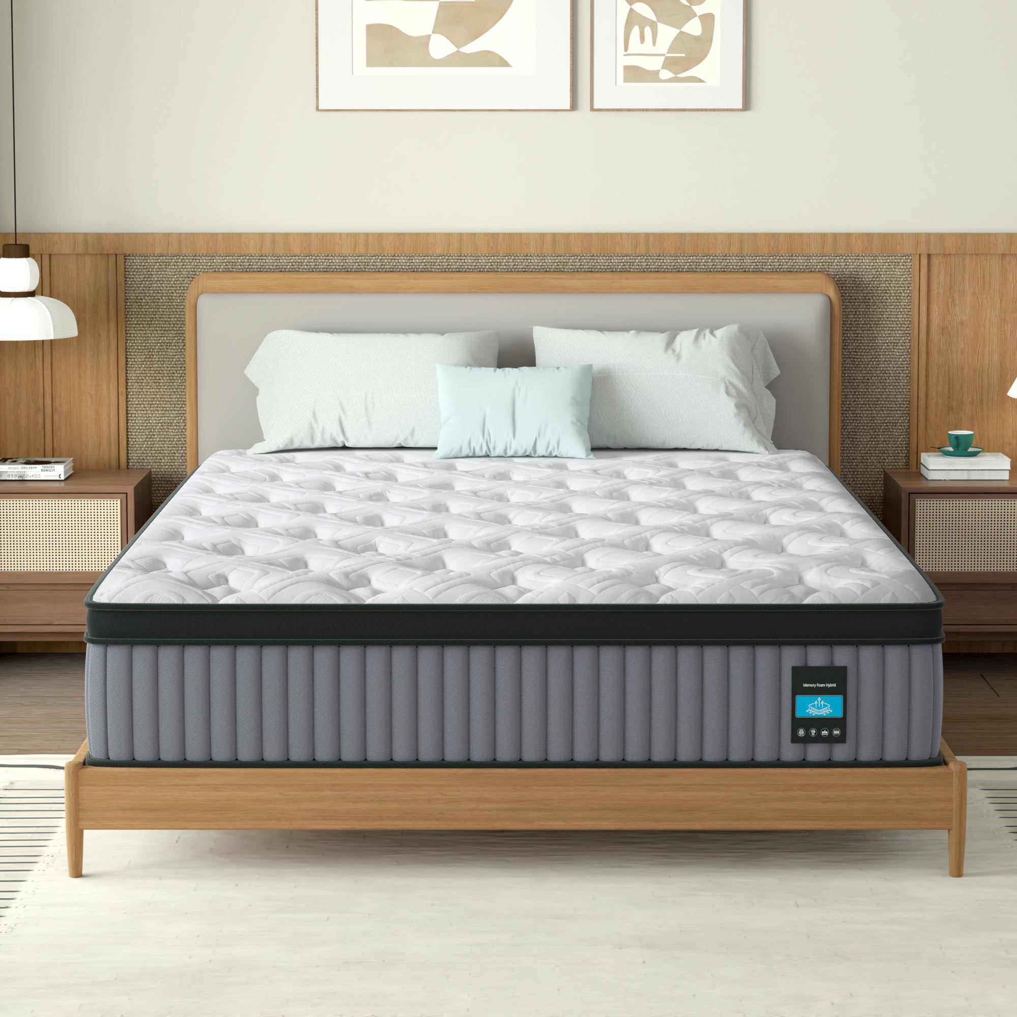 14 Inch Hybrid Mattress King – Memory Foam & Pocket Spring Bed