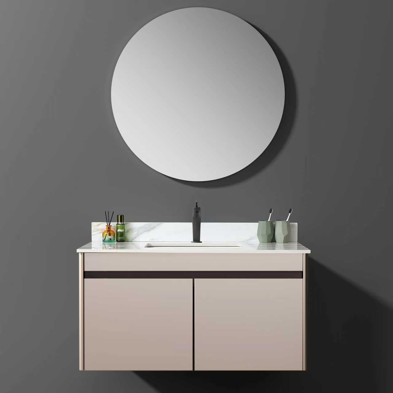 43 Inch Marble Vanity Top with Undermount Rectangular Sink