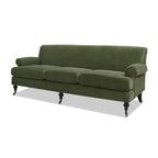 Alana Lawson Three-Cushion Tightback Sofa, Olive