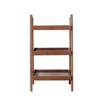 Walnut Color Solid Wood Display Shelf