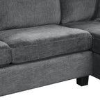 Sectional Sofa 111.8" U-Shaped Chenille Upholstered Couch