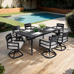 7-Piece Outdoor Patio Aluminum Furniture Dining Set