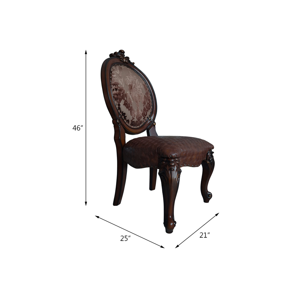 Versailles Cherry Finish Side Chair (Set of 2)