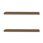 Mahogany Floating Shelf, Set of 2