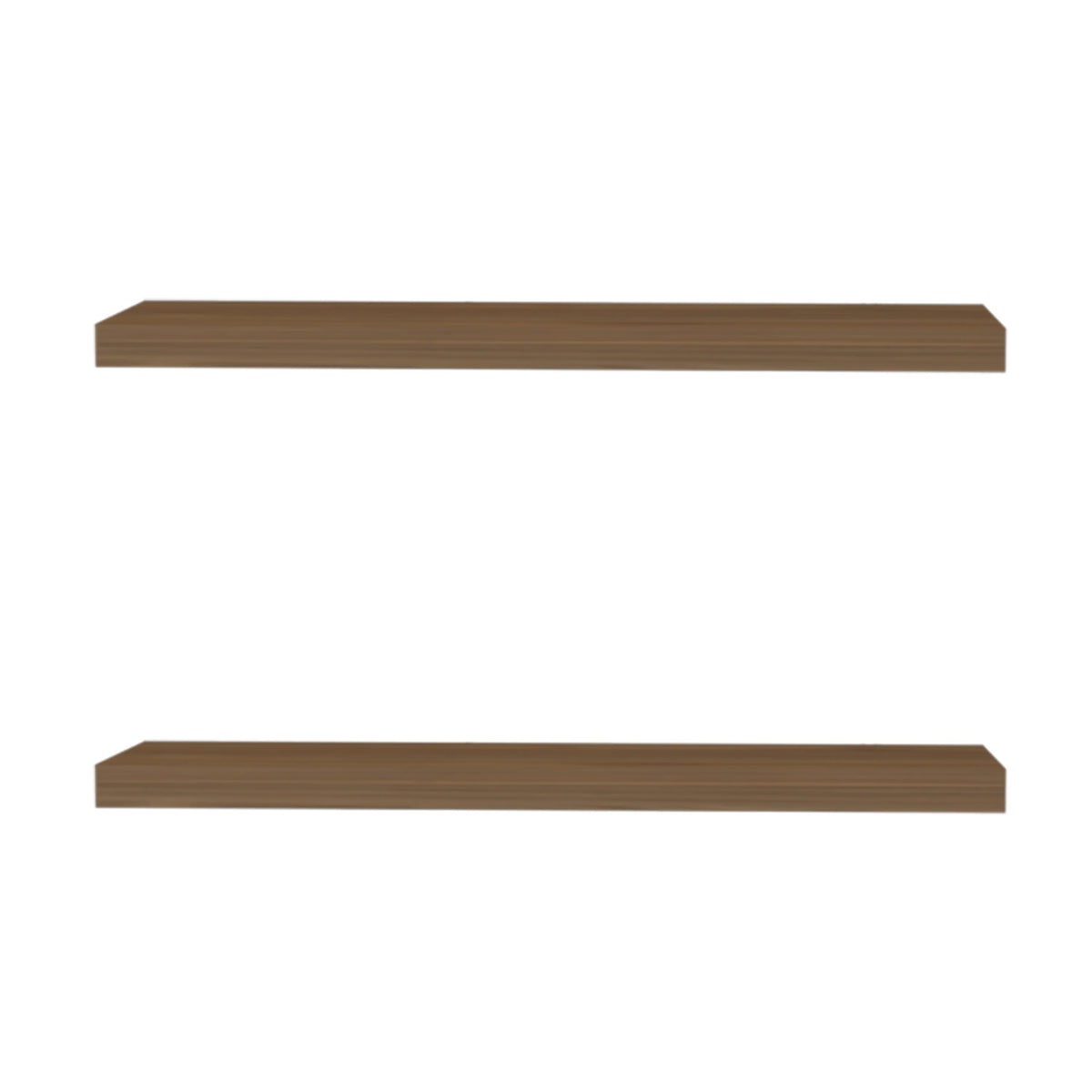 Mahogany Floating Shelf, Set of 2