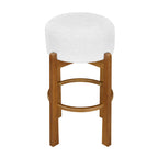 Vera Indoor Wooden Upholstered Barstool