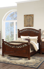 Luxurious Queen Size Bed 2x Nightstands 3pc Bedroom Set