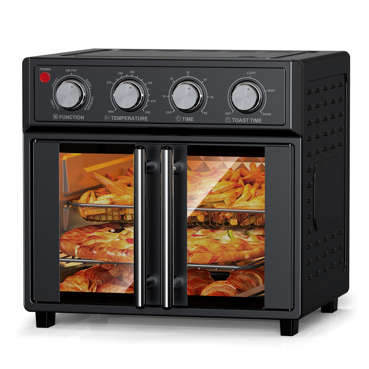 PlumChef 26QT Air Fryer Convection Toaster Oven