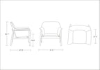 Miller Mid-Century Modern Accent Chair