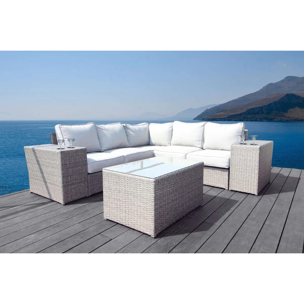 Pre-Assembled 4-Piece Rattan Wicker Outdoor Seating Group