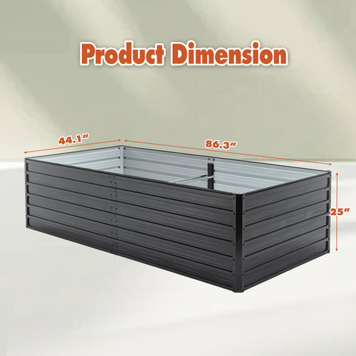 2 Pack Metal Raised Garden Bed Kit Outdoor