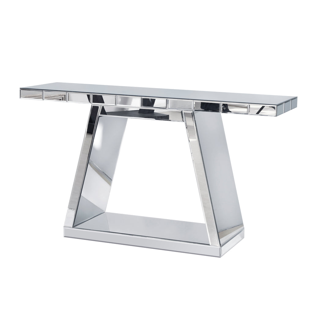 55.9" Modern Luxe Full-Body Mirror Entryway Table