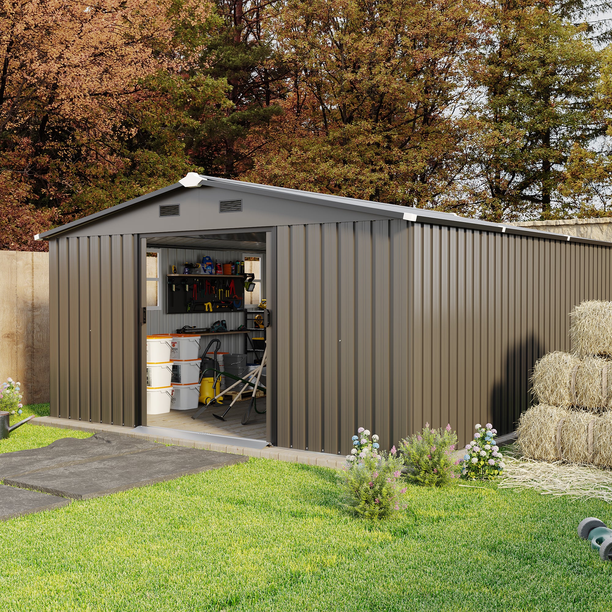 Campcraft 10x12ft Color Steel Storage Shed