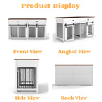 63" Large Dog Crate Furniture for Double Dogs