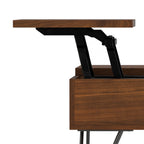 Hunter 32 Inch Wide Solid Wood Lift Top Square Coffee Table