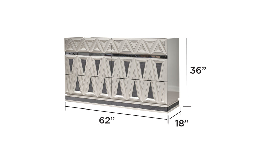 Lavita Modern & Contemporary 6-Drawer Dresser