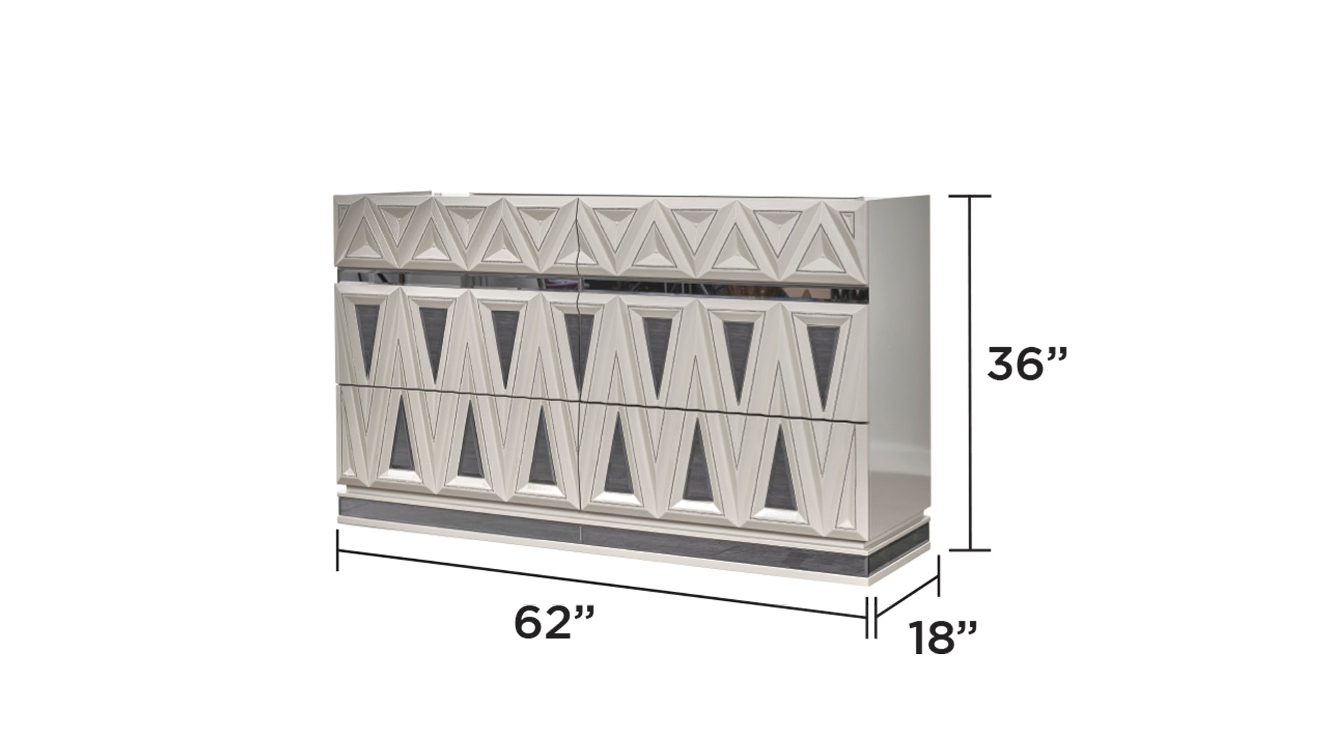 Lavita Modern & Contemporary 6-Drawer Dresser