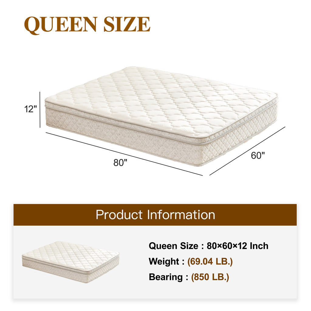 12 Inch Hybrid Queen Mattress in a Box