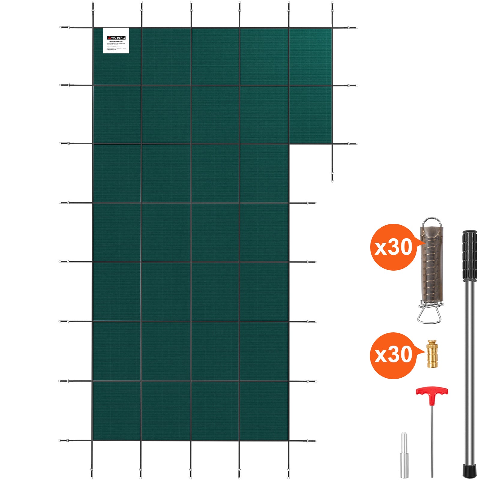 Inground Pool Safety Cover - 20 ft x 38 ft Rectangular