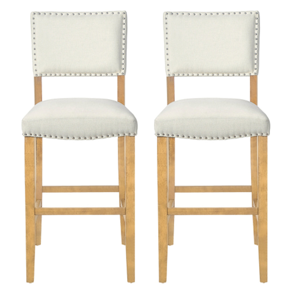 Barstools With Rivet Decoration Set of 2
