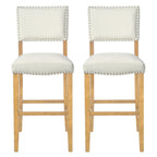 Barstools With Rivet Decoration Set of 2