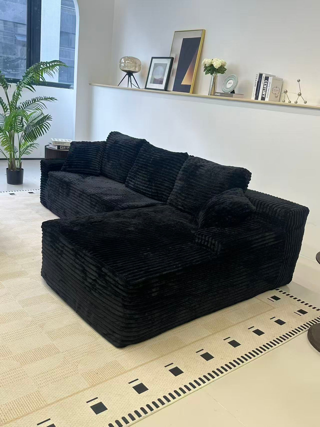 96" Compressed L-Shape Sofa