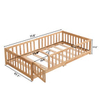 Full Size Floor Bed with Door