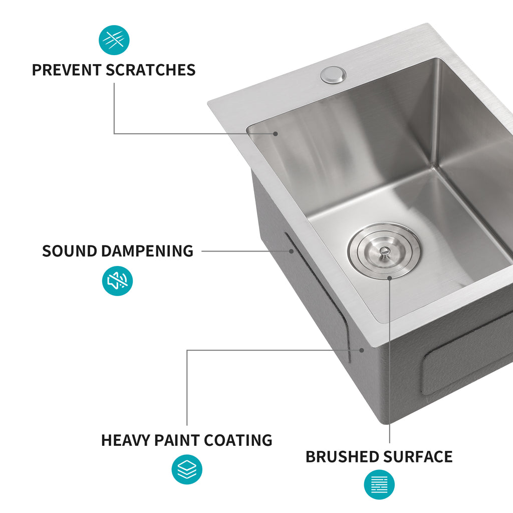 Stainless Steel Drop-In Kitchen Sink