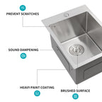 Stainless Steel Drop-In Kitchen Sink