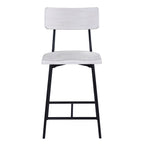 Badin Wood and Metal Modern Counter Stool