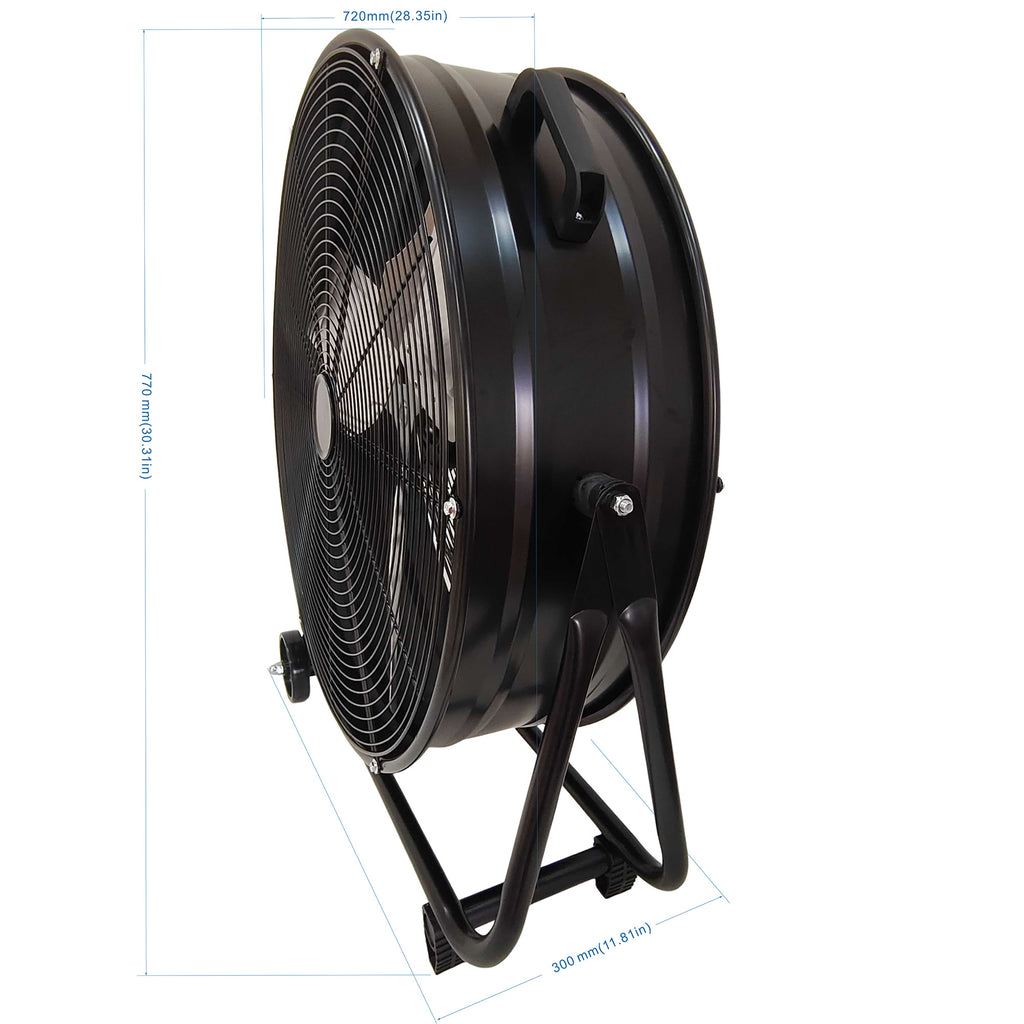 24 In. Heavy Duty Metal Industrial Drum Fan