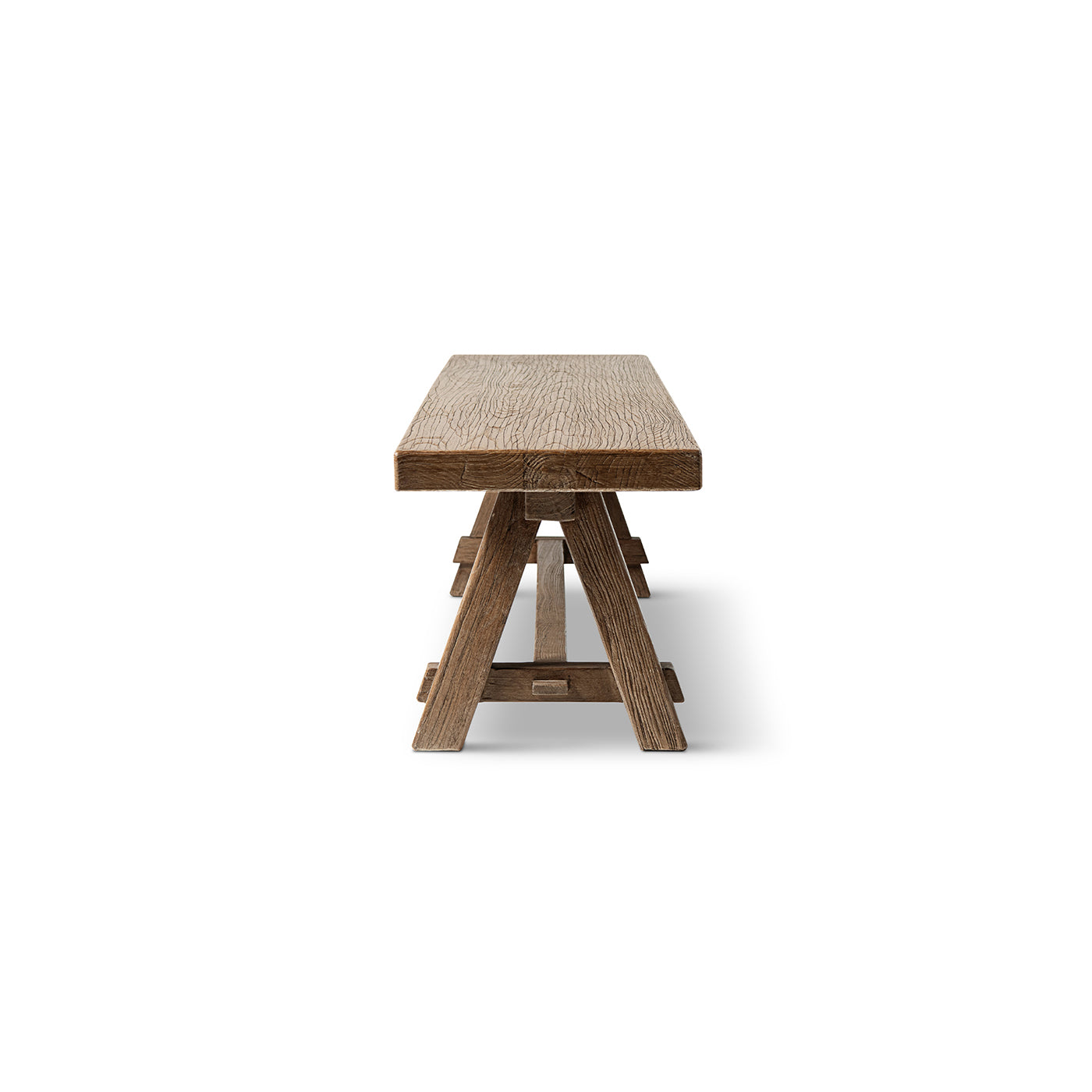 Hawthorne 72" Reclaimed Elm Trestle Dining Bench