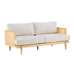 Emir 72" Square Arm 3-Seater Boucle Sofa