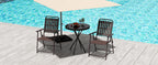 Brown 2-Piece Folding Chair Set