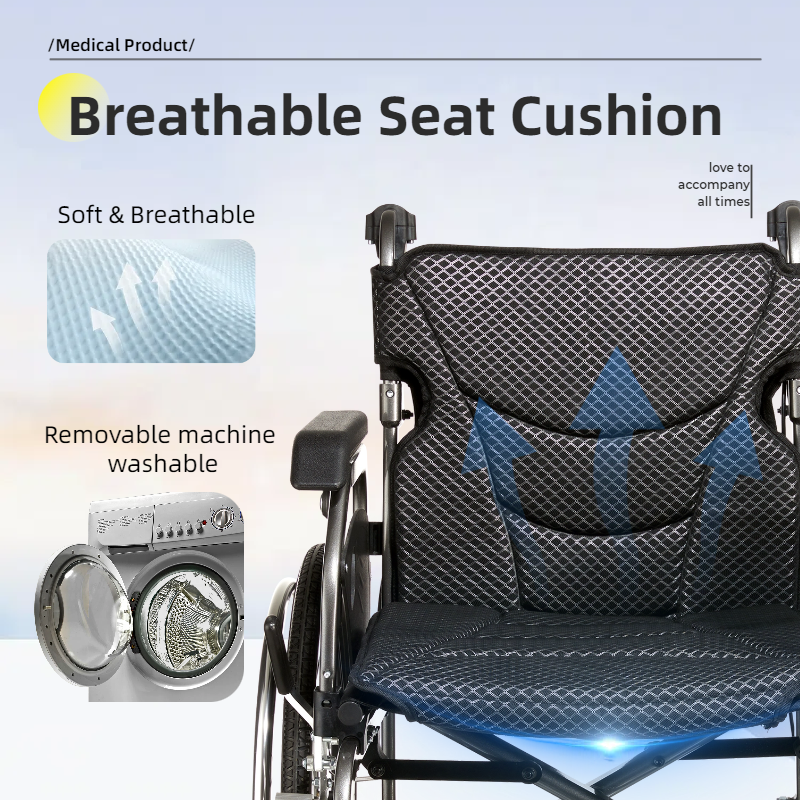 Aluminum Foldable Lightweight Adult Wheelchair