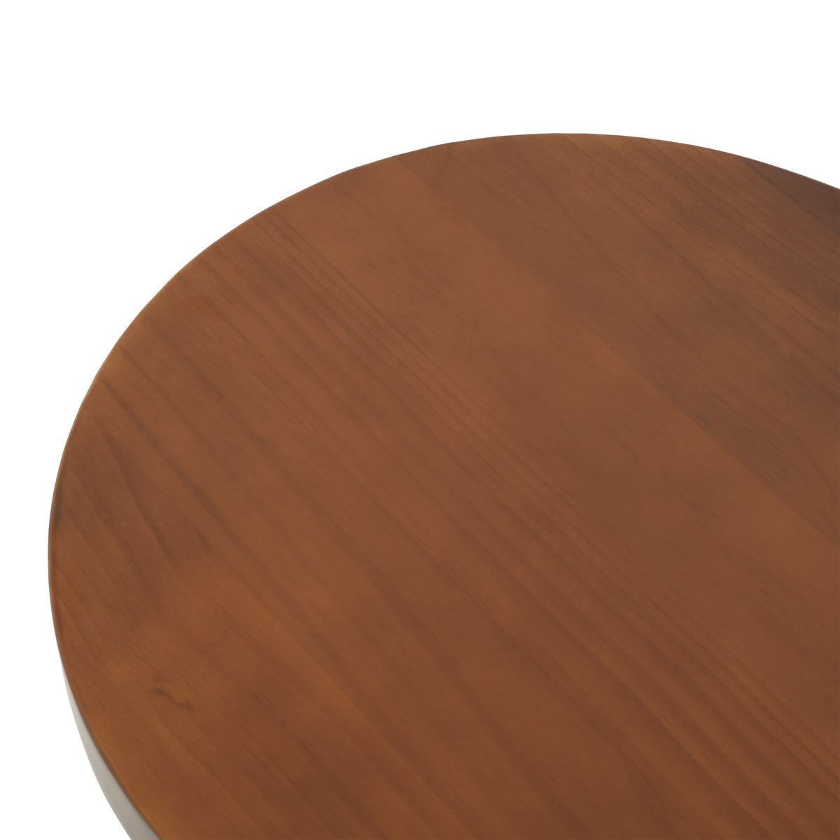 Flower Shaped Solid Pine Round Side Table, Decor Accent End Table for Living Room Bedroom