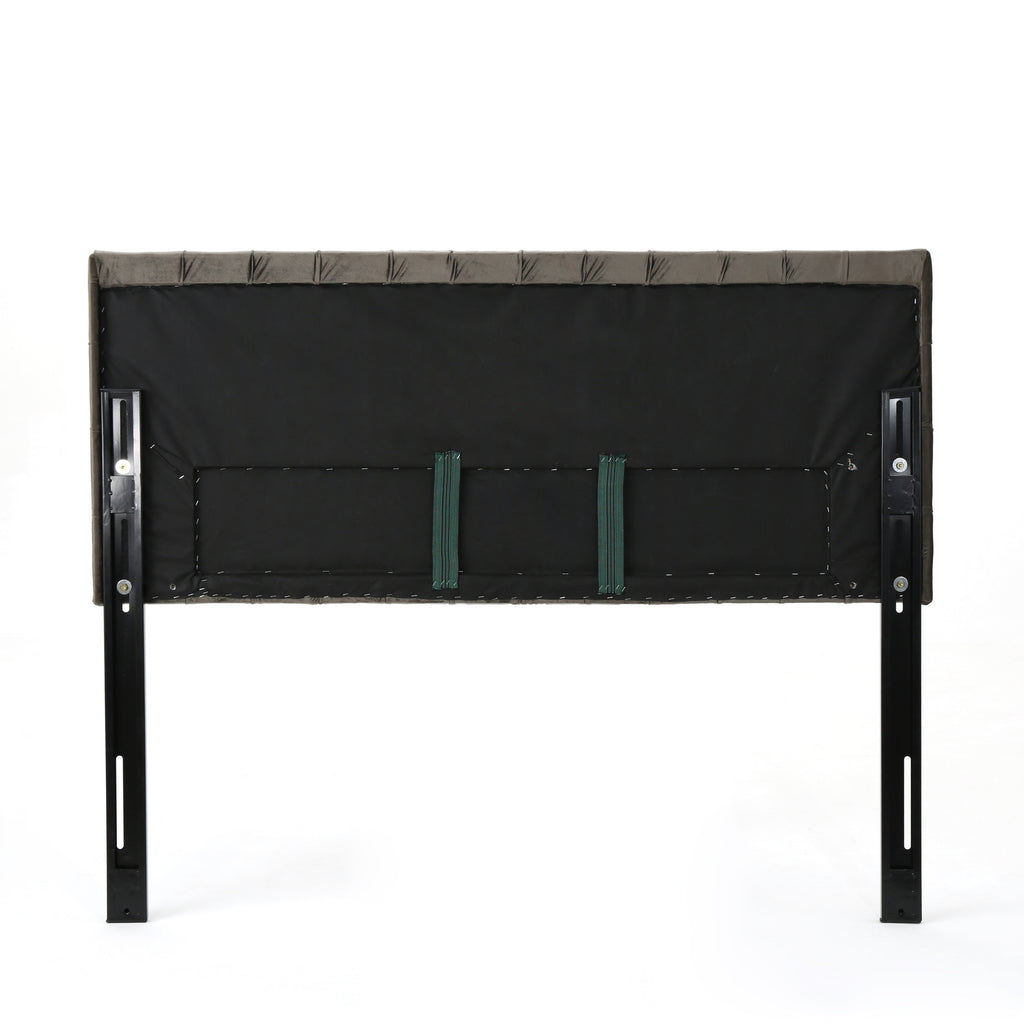 Tufted Upholstered Queen Size Bed Headboard