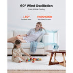 Bladeless Desk Fan - 17 Inch Office Table Fan