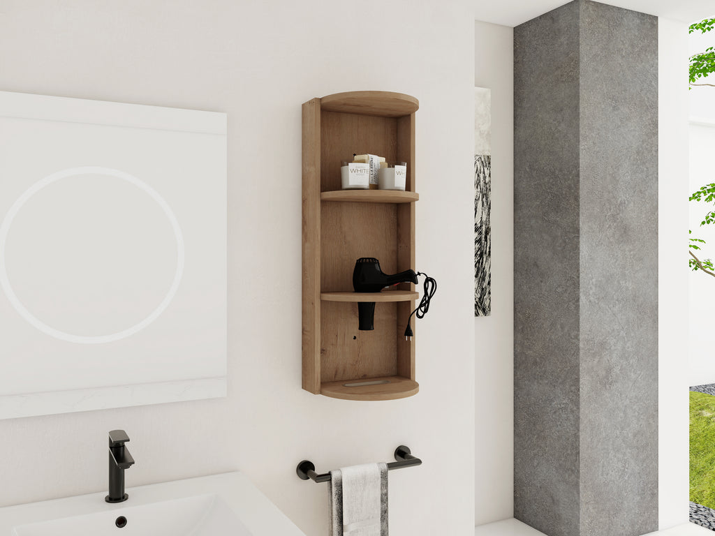 12" Bathroom Wall-Mounted Storage Rack